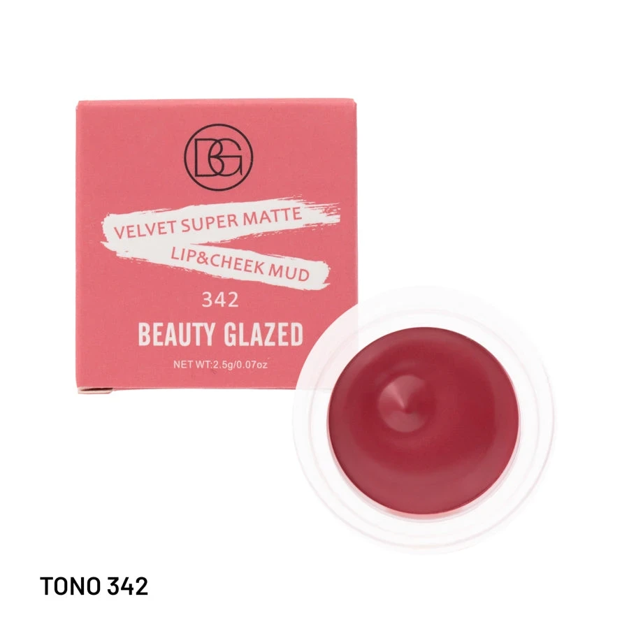 Beauty Glazed Velvet Matte Lip & Cheek Mud #342 2.5g