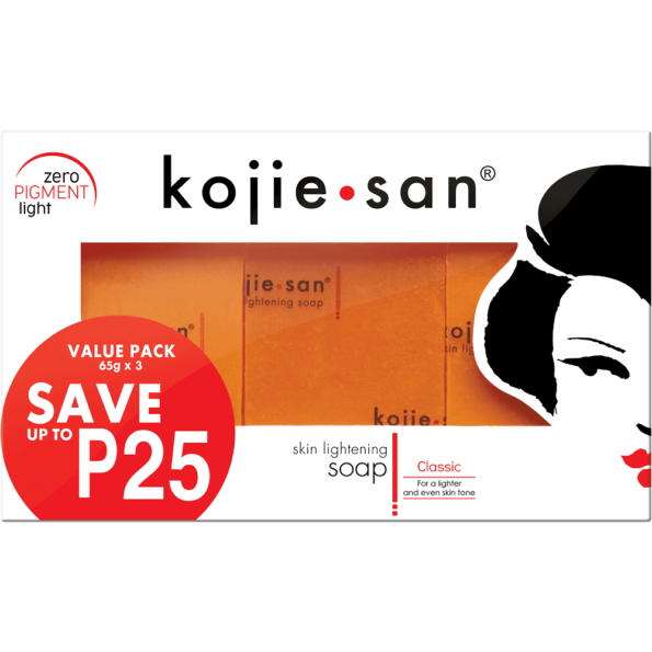 Kojie San Facial Beauty Soap 3 Bars Per Pack (65gX3)