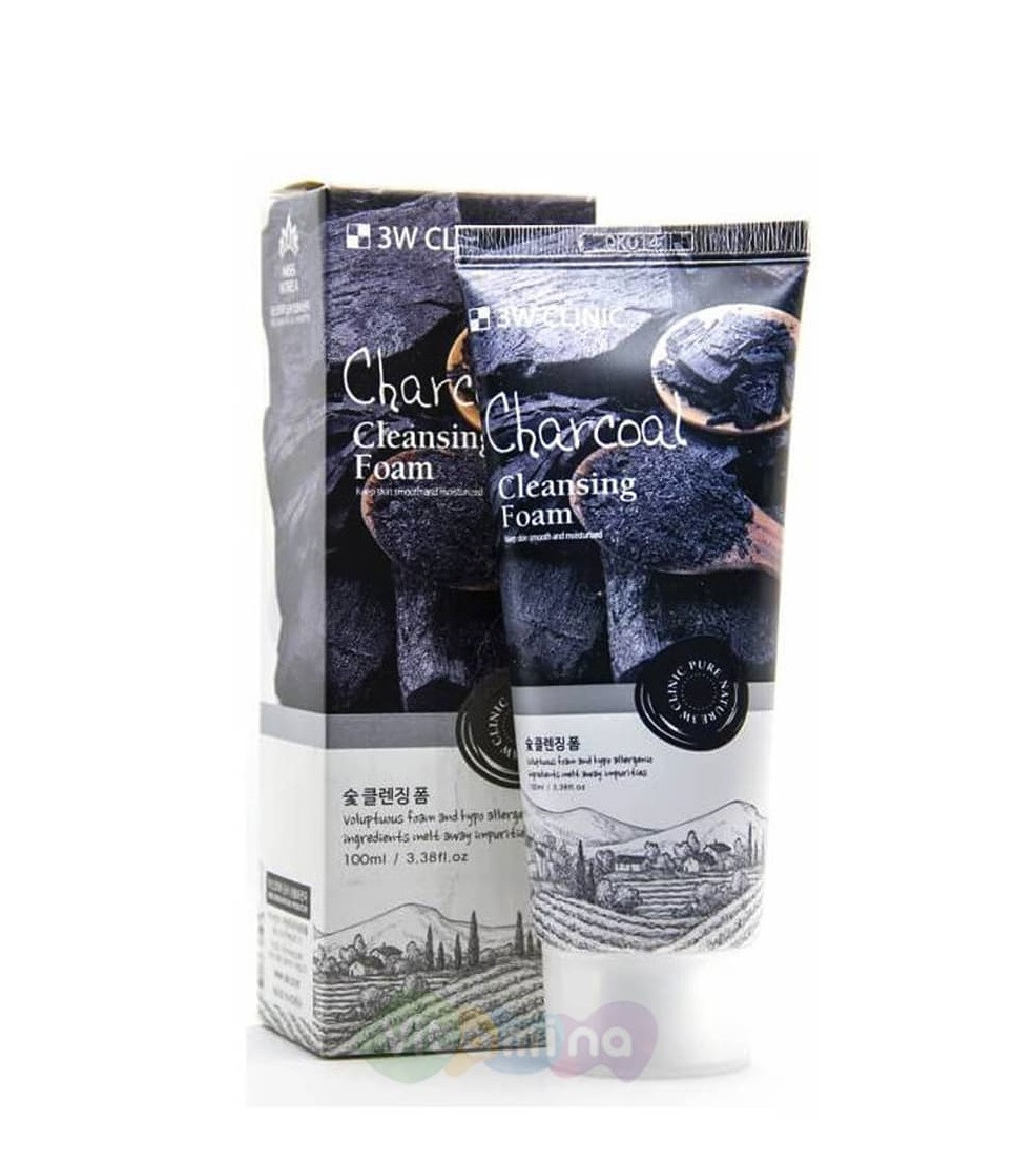 3W Clinic Charcoal Cleansing Foam 100ml