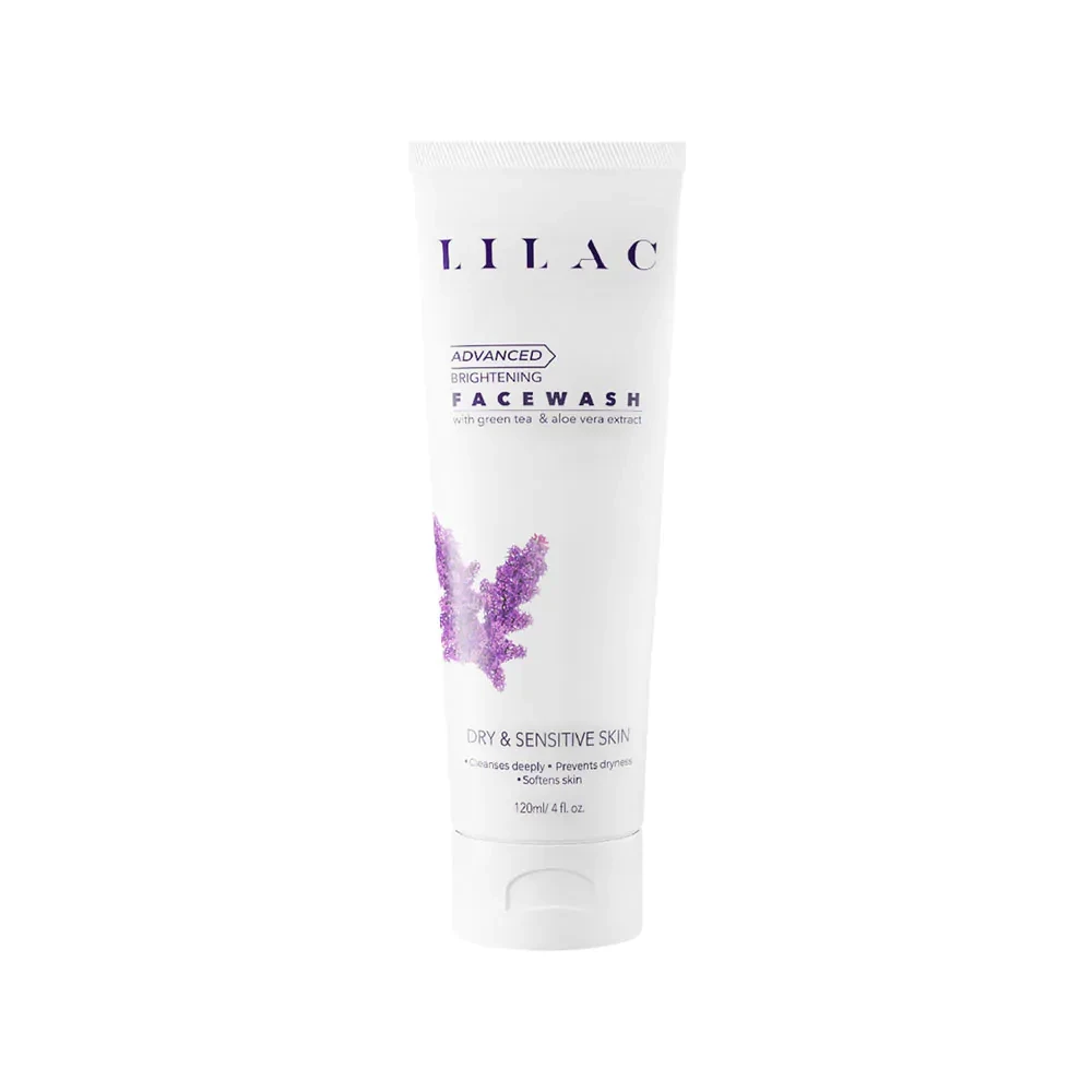 Lilac Advanced Brightening Face Wash Dry And Sensitive Skin 120ml