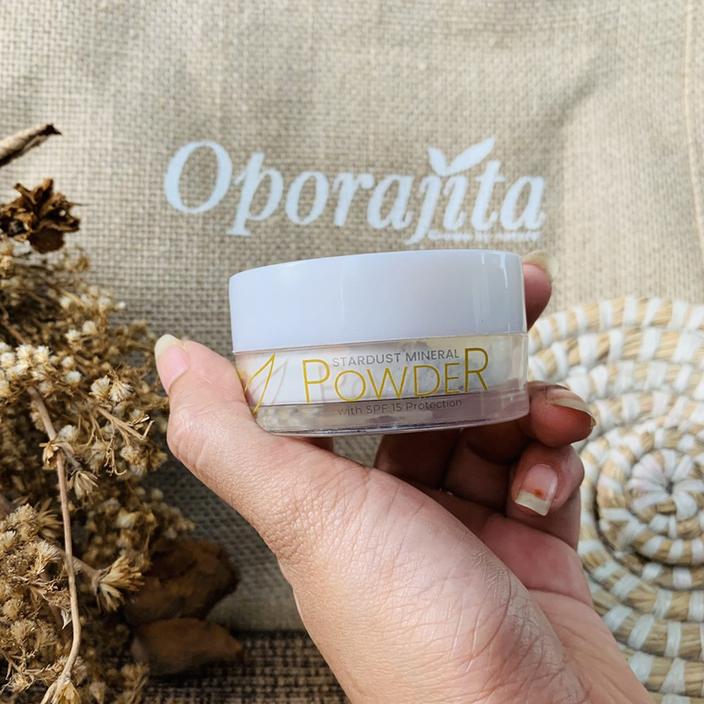 Oporajita Stardust Mineral Powder (Banana) with SPF 15 Protection (20g)