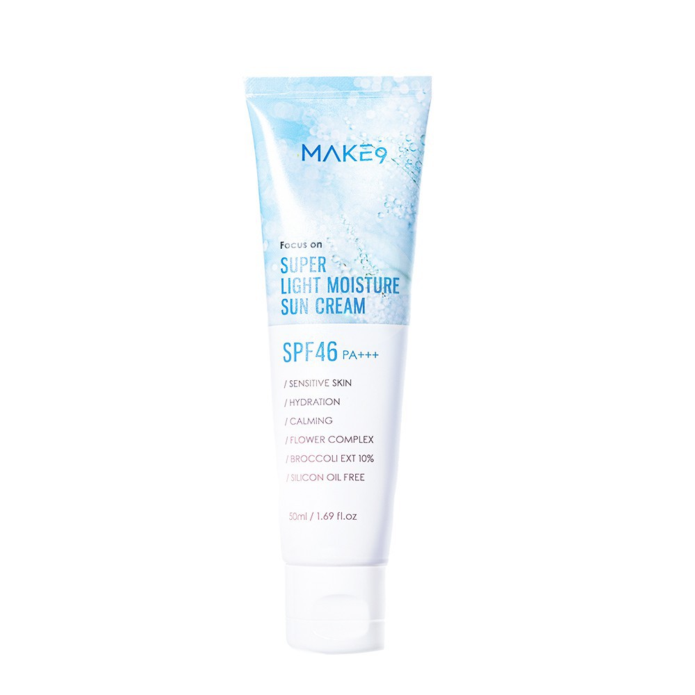 MAKE9 Focus On Super Light Moisture Sun Cream SPF46