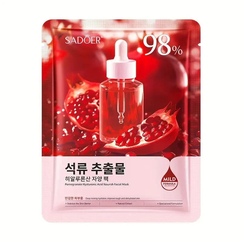 SADOER Pomegranate Hyaluronic Acid Nourish Facial Mask 25ml
