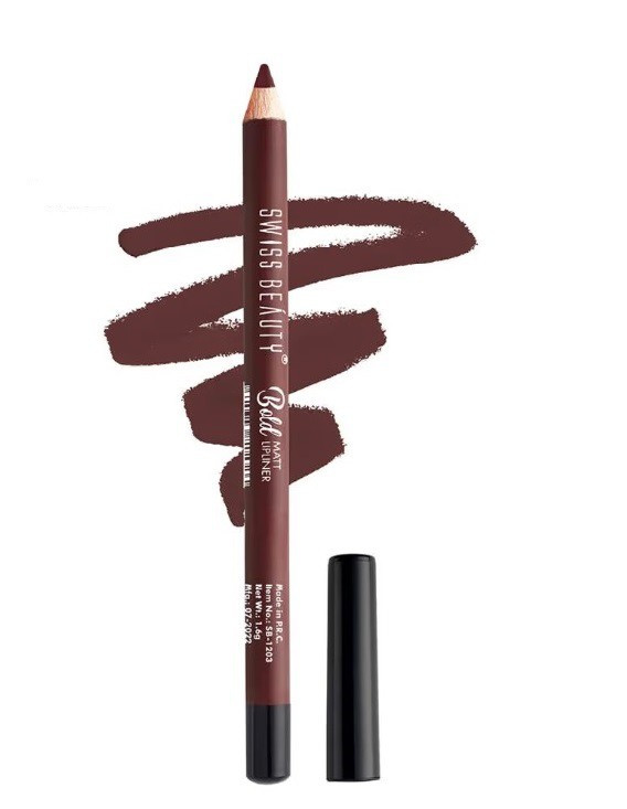 Swiss Beauty Bold Matt Lip Liner DARK CHOCOLATE -12