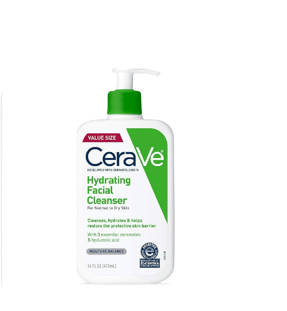 Cerave Hydrating Facial Cleanser For Normal To Dry Skin (USA Version) 473ml