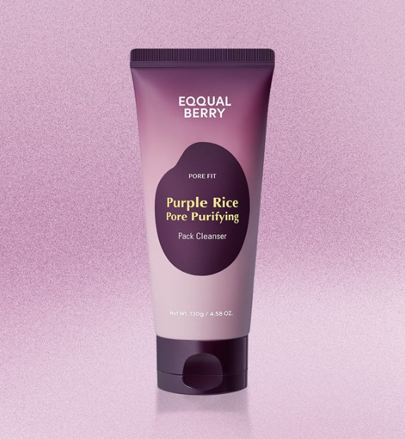 EQQUALBERRY Purple Rice Pore Purifying Pack Cleanser 130g