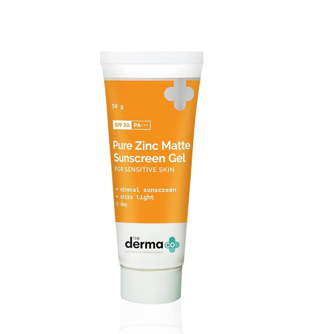 The Derma CO Pure Zinc Matte Sunscreen Gel SPF 30 PA+++ 50g