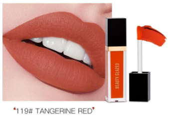 Beauty Glazed Matte Liquid Lipstick (119- Tangerine Red) 2.8g