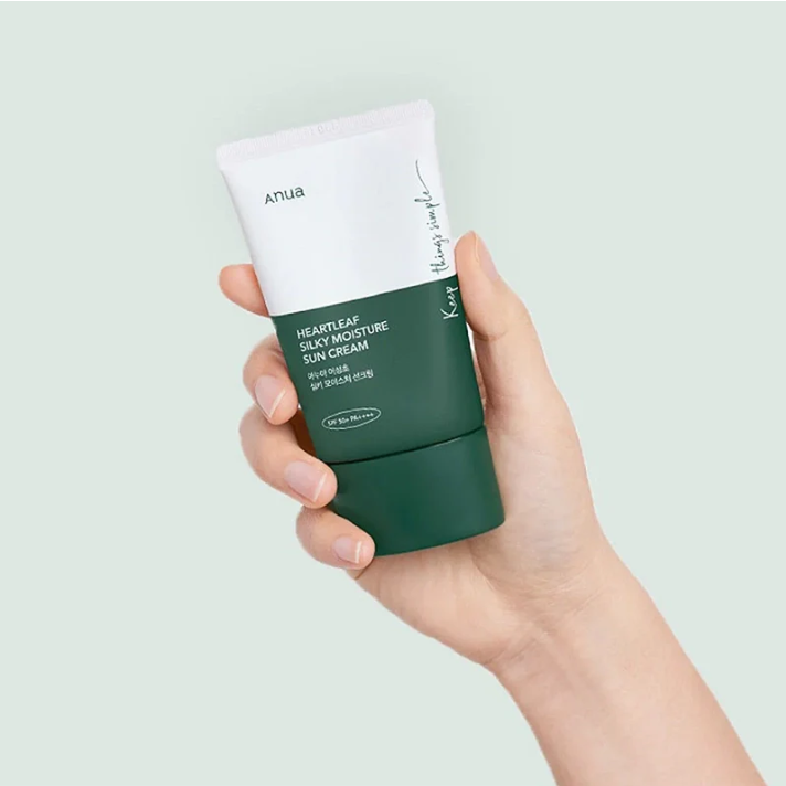Anua Heartleaf Silky Moisture Sun Cream Spf 50+ Pa++++