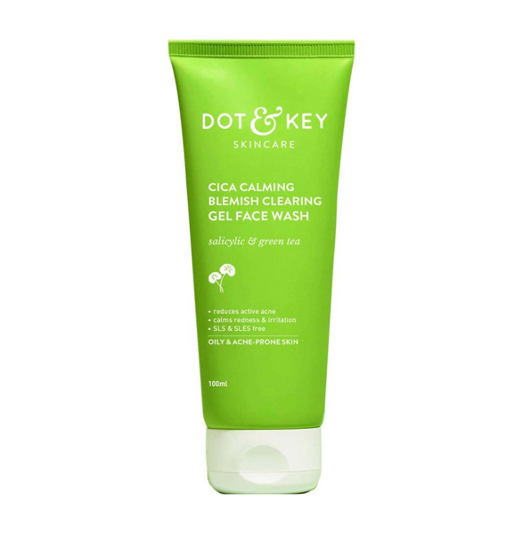 Dot & Key Cica Calming Blemishes Clearing Face Wash with 2% Salicylic Acid 100ml