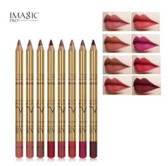 IMAGIC 8 Colours Makeup Lipliner Pencil Kit Set 8pcs