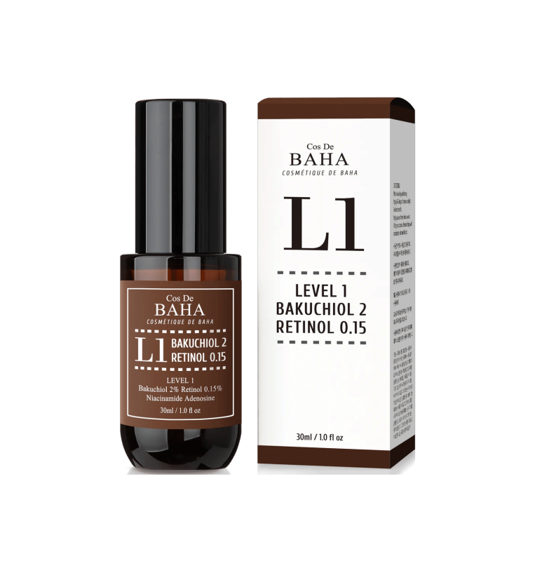 Cos De Baha Level 1 Bakuchiol 2% Retinol 0.15% Serum (L1) 30ml