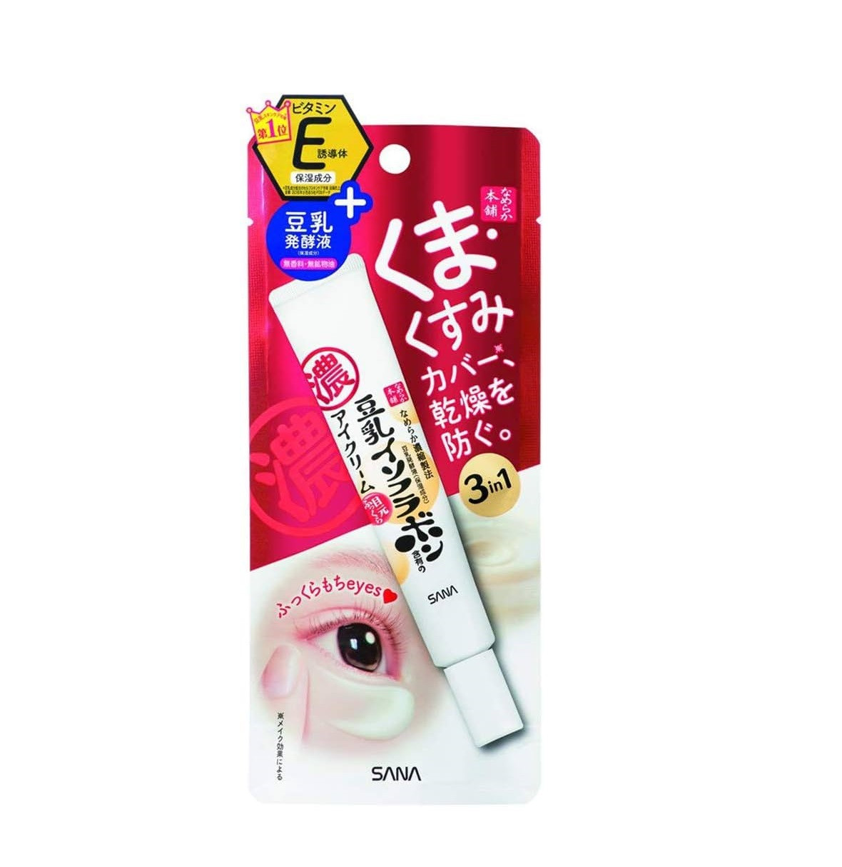 Sana Nameraka Honpo Soy Milk Isoflavone Wrinkle Eye Cream 20g