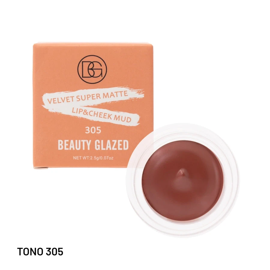 Beauty Glazed Velvet Matte Lip & Cheek Mud #305 2.5g