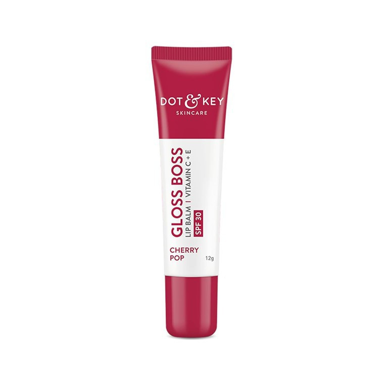Dot and Key Gloss Boss Vitamin C + E Lip Balm with SPF 30 Cherry Pop - 12g