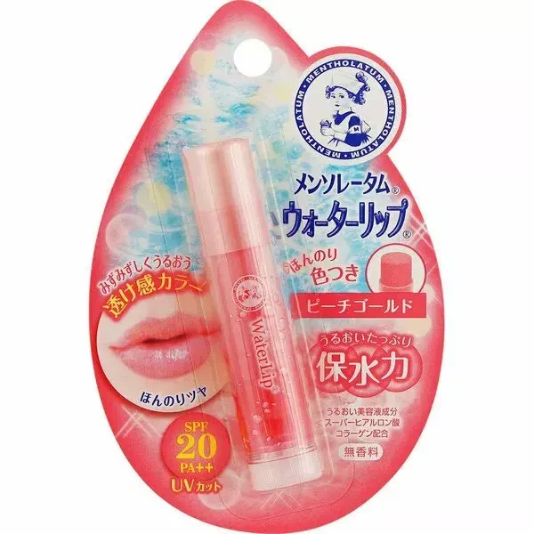 Rohto Mentholatum Water Lip Tone Up CC Peach Gold SPF 20 PA++ (4.5g)
