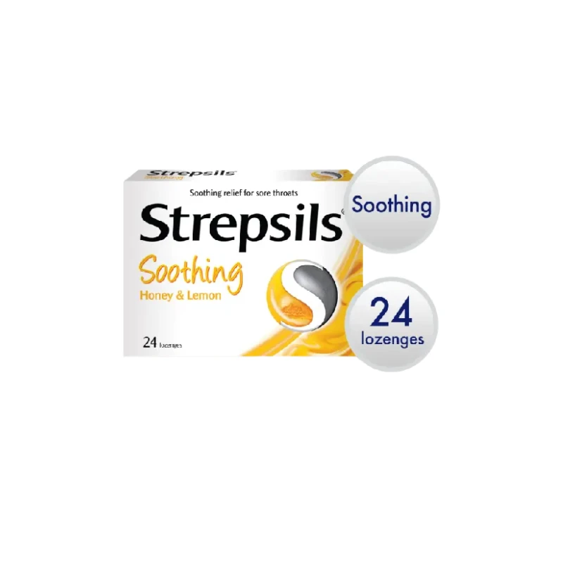 Strepsils Soothing Honey & Lemon Carton 24 Lozences