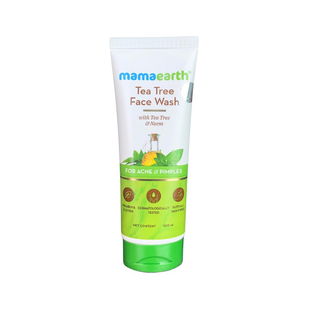 Mamaearth Tea Tree Face Wash for Acne & Pimples 100ml