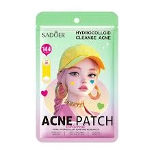 SADOER Heart Hydrocolloid Colored Acne Patch – 144 Patches