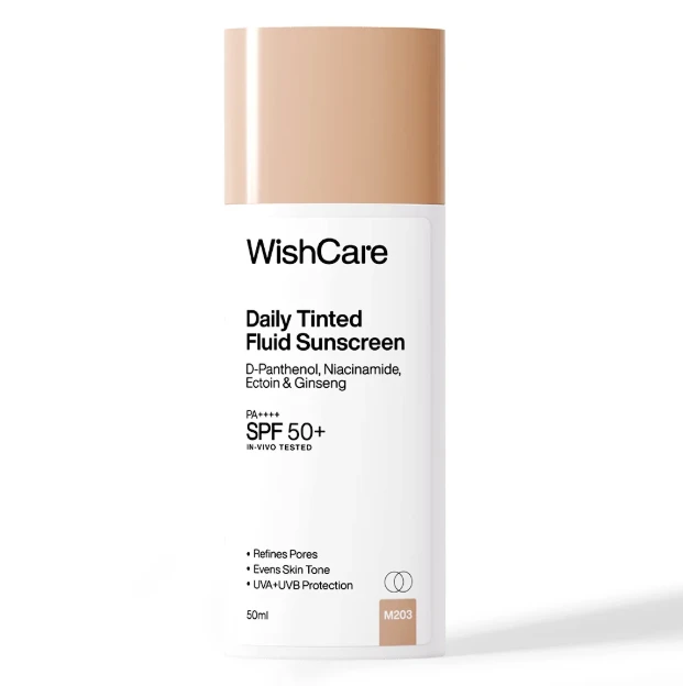 Wishcare Daily Tinted Fluid Sunscreen 50ml - Shade M203