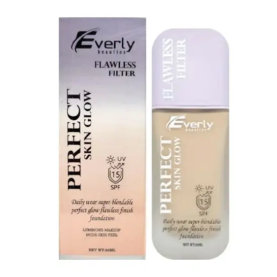 Everly Beauties Perfect Skin Glow Foundation SPF 15 –Honey 30ml