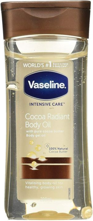Vaseline Intensive Care Cocoa Radiant Body Gel Oil 200ml UK