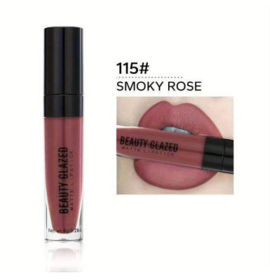 Beauty Glazed Matte Lipstick Smokey Rose - 115