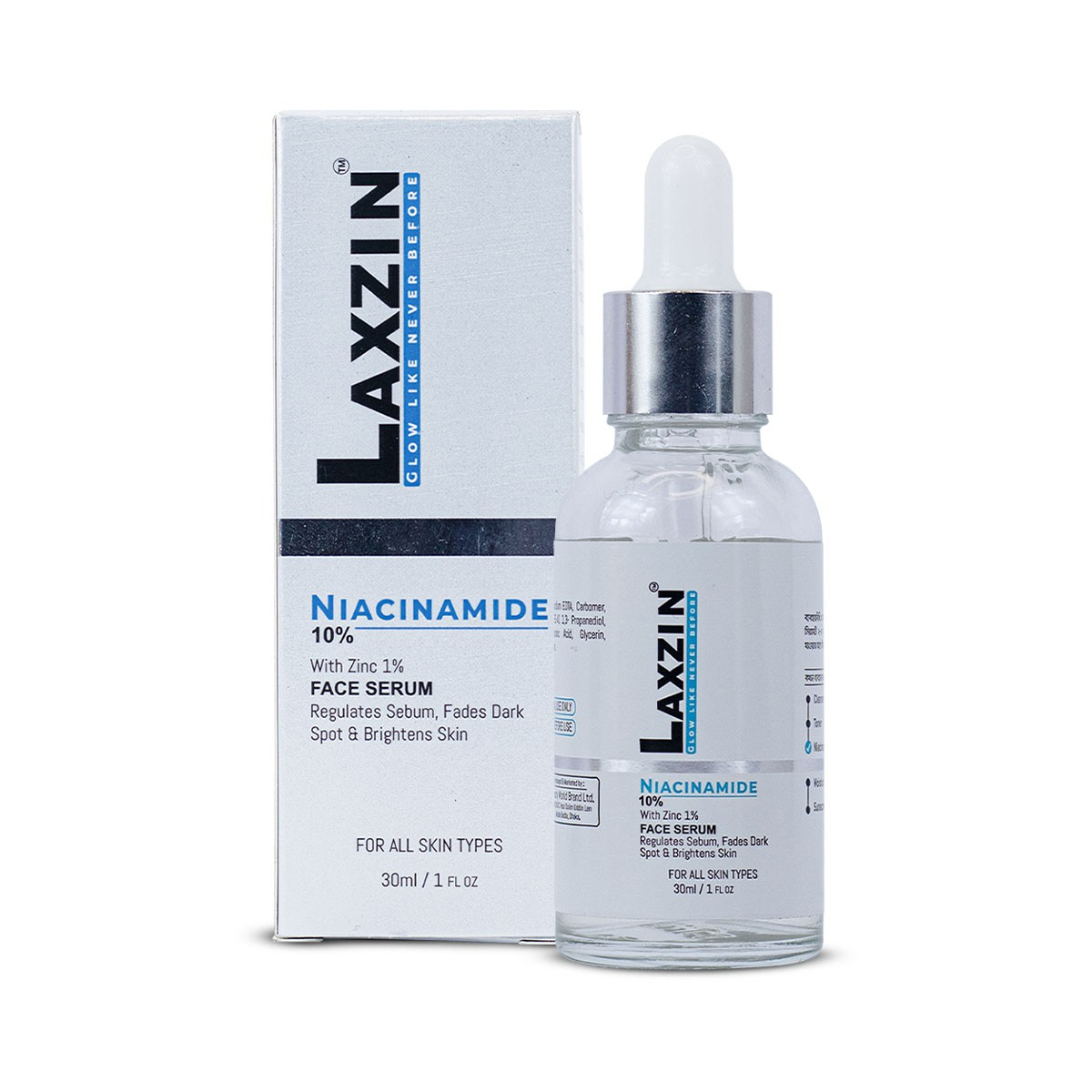 Laxzin Niacinamide 10% + Zinc 1% Face Serum 30ml