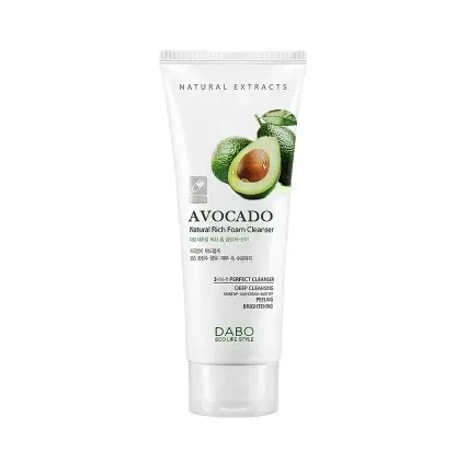 Dabo Natural Rich Foam Cleanser Avocado 180ml
