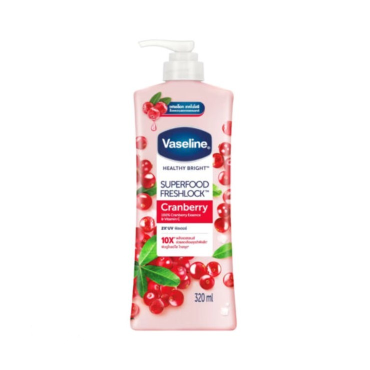 Vaseline Super Food Fresh Look Cranberry Body Lotion 320ml