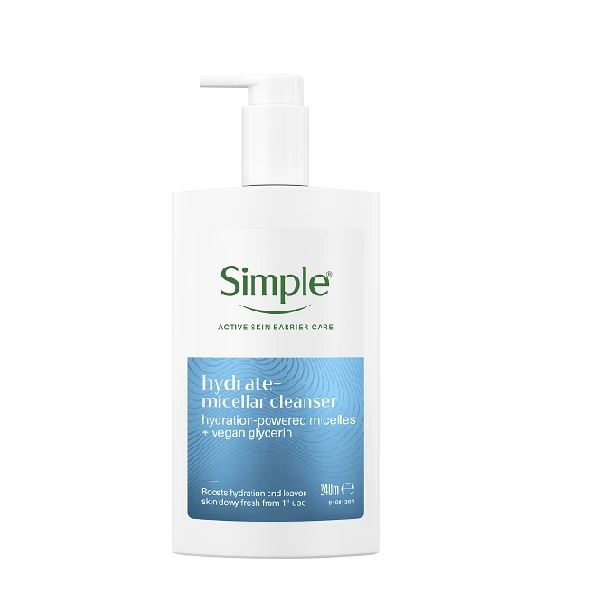 Simple Hydrate+ Micellar Cleanser 240 ml