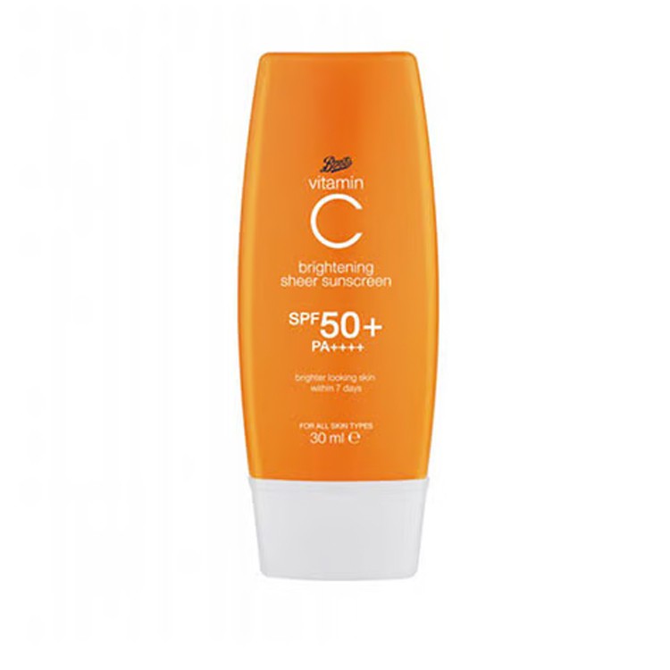 Boots Vitamin C Brightening Sheer Sunscreen SPF50+ PA++++
