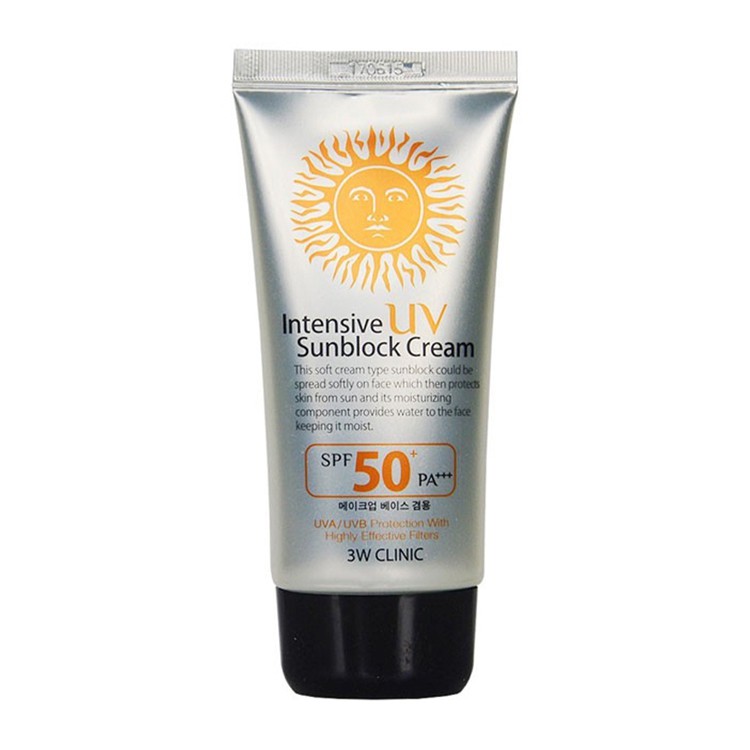 3W Clinic Intensive UV Sunblock Cream SPF50+/PA+++ 70ml