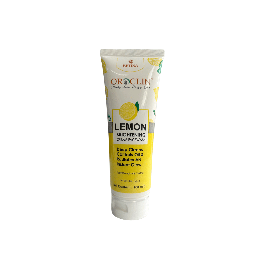 Retina Oroclin Lemon Brightening Cream Facewash 100ml