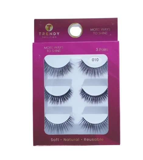 Trendy Beauties Fales Eyelashes 3pairs - 010