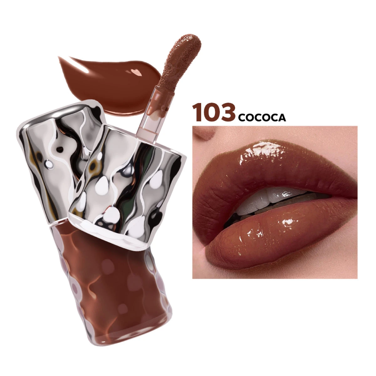 Beauty Glazed Volume Plumping Lip Gloss 103 Cocoa