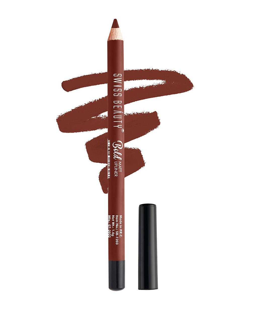 Swiss Beauty Bold Matt Lip Liner CHERRY BROWN -06