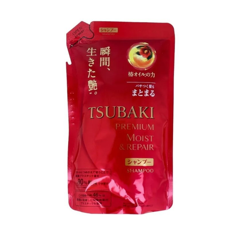 Tsubaki Premium Moist And Repair Hair Shampoo Refill Pack 330ml
