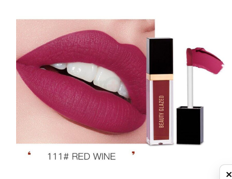 Beauty Glazed Matte Liquid Lipstick (111- Red Wine) 2.8g