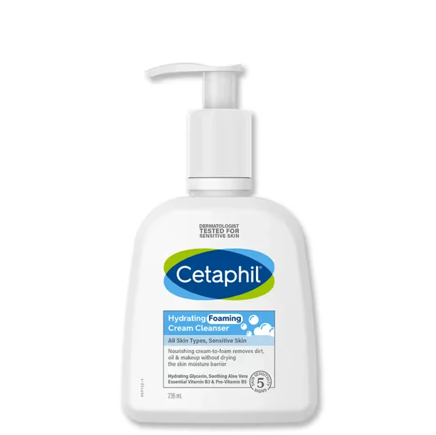 Cetaphil Hydrating Foaming Cream Cleanser All Skin Type, Sensitive Skin 236ml