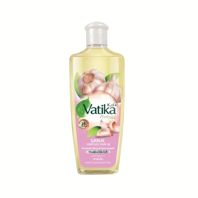 Vatika Naturals Garlic Hair Oil with Promotes Natural Hair Growth 300 ml