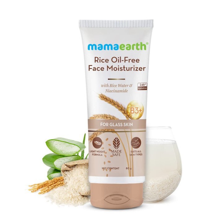 Mamaearth Rice Oil-Free Face Moisturizer 80g