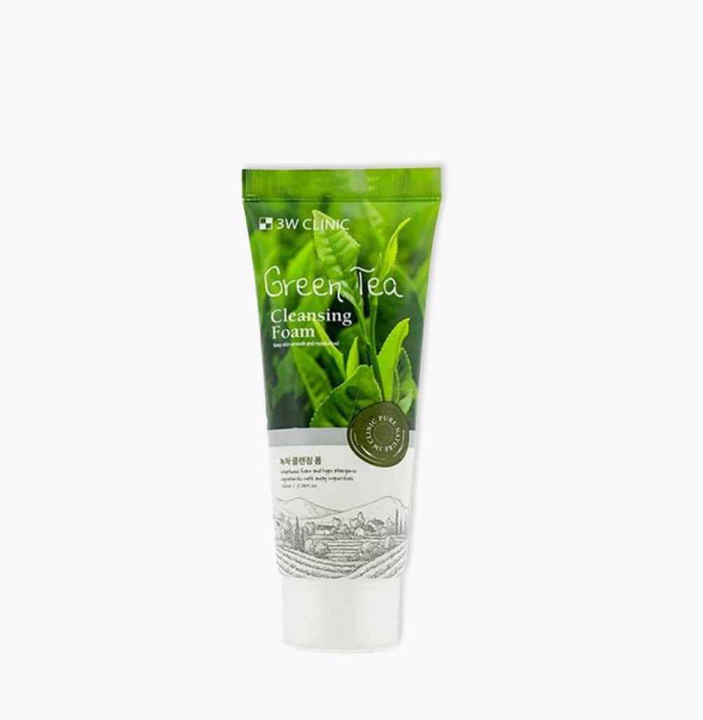 3W Clinic Green Tea Cleansing Foam 100ml