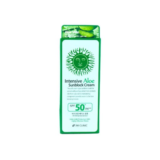3W Clinic Intensive Aloe Sunblock Cream SPF 50+ PA+++