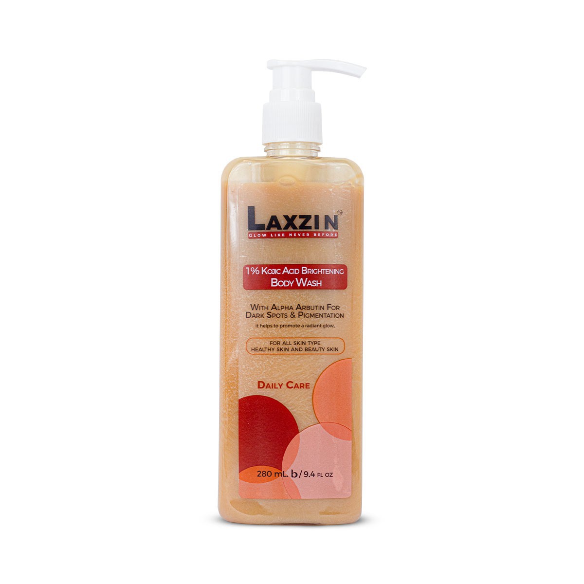 Laxzin 1% Kojic Acid Brightening Body Wash-280ml