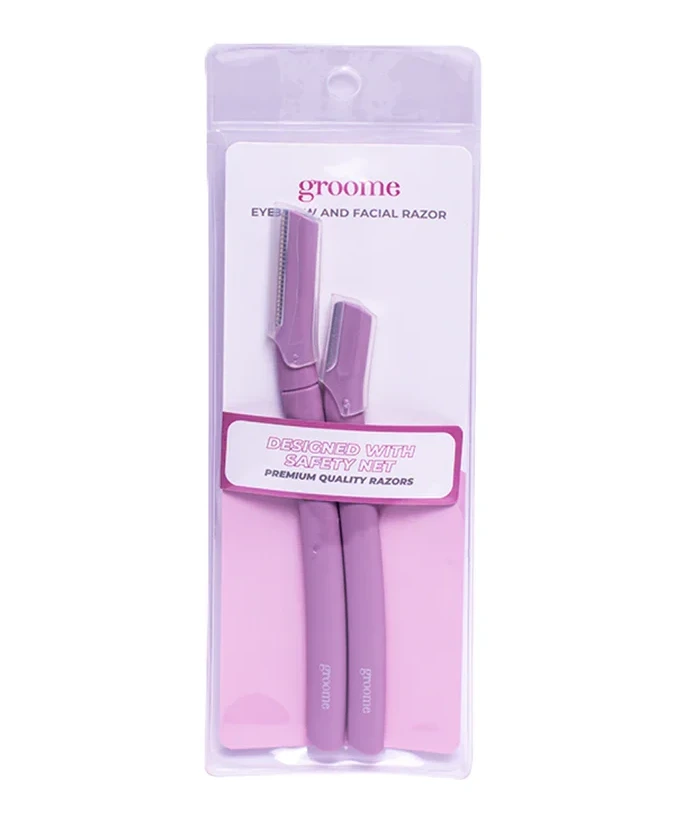 Groome Groome Eyebrow and Facial Razor (Pack of 2pcs)