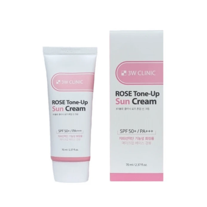 3w Clinic Rose Tone-Up Sun Cream Spf 50+ PA+++ 70ml