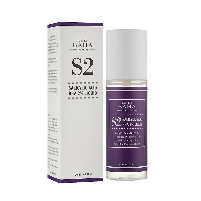 Cos De BAHA Salicylic Acid BHA 2% Liquid (S2) 120ml