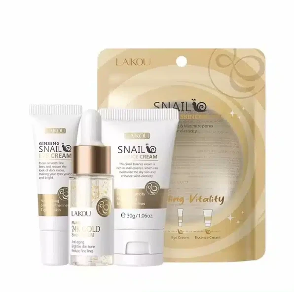 LAIKOU Snail Revitalizing Skincare Set 3