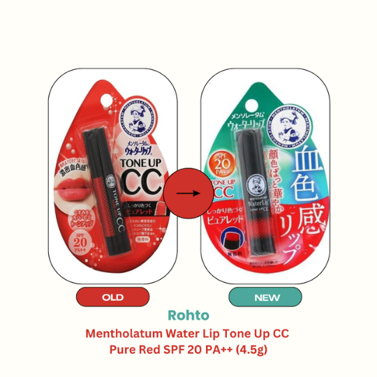 Rohto Mentholatum Water Lip Tone Up CC Pure Red SPF 20 PA++ (4.5g)